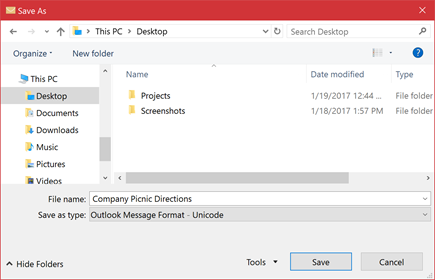 Outlook File Name Save Outlook Messages as PDF, DOC and XPS Format
