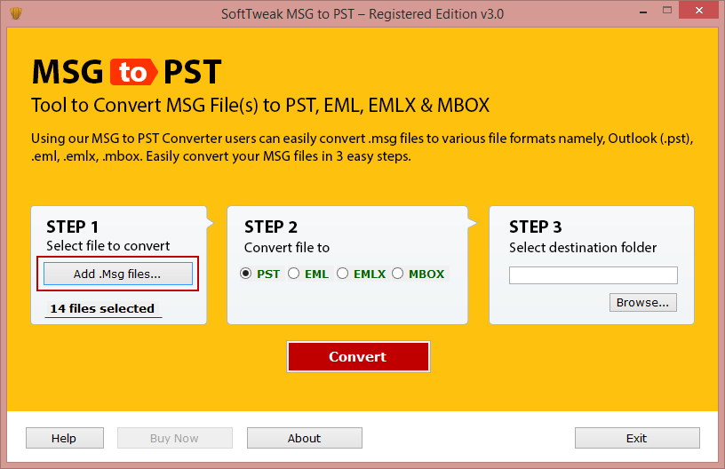 Windows 8 SoftTweak MSG to PST 3.1 full Windows 8 SoftTweak MSG to PST full