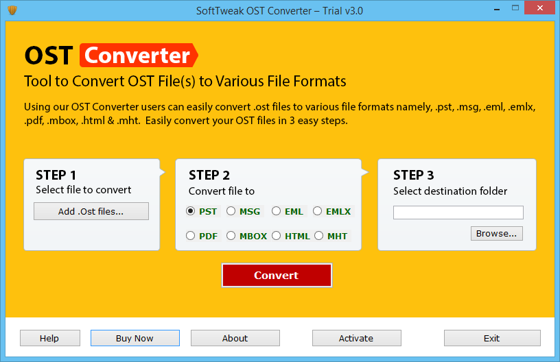 SoftTweak OST Converter screenshot