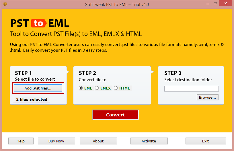 Windows 7 SoftTweak PST to EML 5.1 full