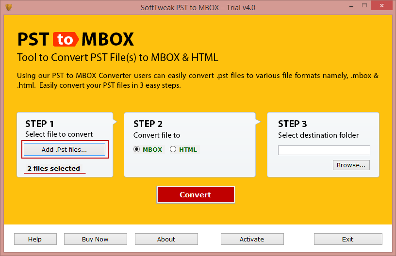 Smart PST to MBOX Converter screenshot Smart PST to MBOX Converter screenshot